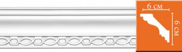 Плинтус с орнаментом Decomaster  DS 9802А гибкий (размер 60х60х1200)