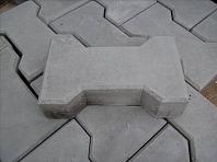 Тротуарная плитка "Катушка" серый, 240x130x80